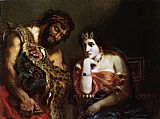 Cleopatra and the Peasant by Eugene Delacroix